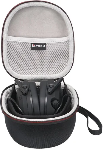 Vista 4 de LTGEM - Funda para orejeras delgadas de Walker's Razor, bolsa de transporte protectora de viaje de almacenamiento duro