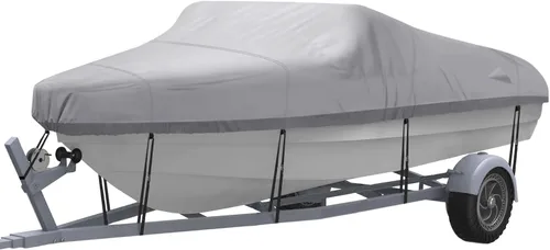 Vista 8 de NEXCOVER Cubierta para Barco Remolcable, Longitud: 14'-16' Ancho de Manga: hasta 68", Cubierta Impermeable de Servicio Pesado, Se Adapta a Cascos