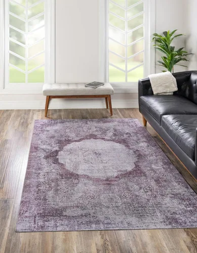 Vista 25 de Unique Loom Yara Collection - Alfombra Nayer (2' x 3' 1" Rectángulo, Gris Marfil)