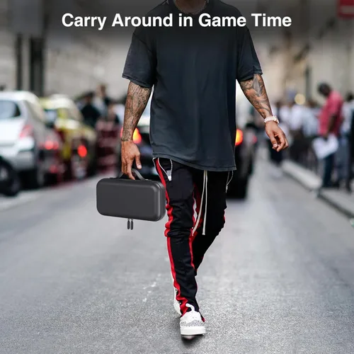 Vista 7 de HEIYING Switch Carry Case for Nintendo Switch and Switch OLED Console,Portable Carrying Storage Case with Game Card & Console & Accessories Storage