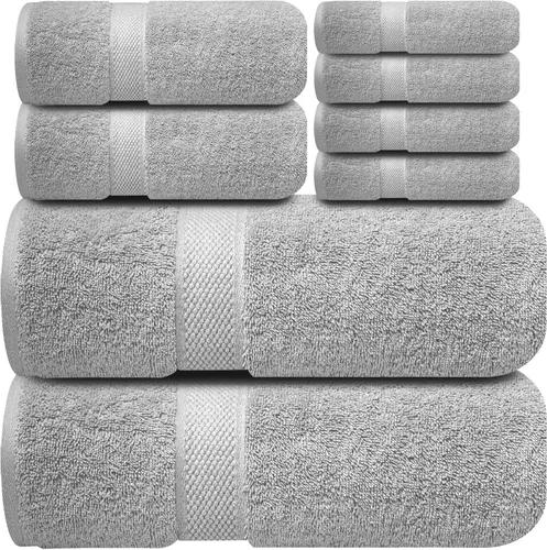 Vista 24 de Infinitee Xclusives Paños de lavado de 100 % algodón de alta calidad para ducha, paquete de 4, 12 x 12 pulgadas, altamente absorbentes, para baño