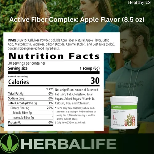 Vista 5 de Herbalife Complejo de fibra activa sabor manzana (7.4 oz 7.41 oz)