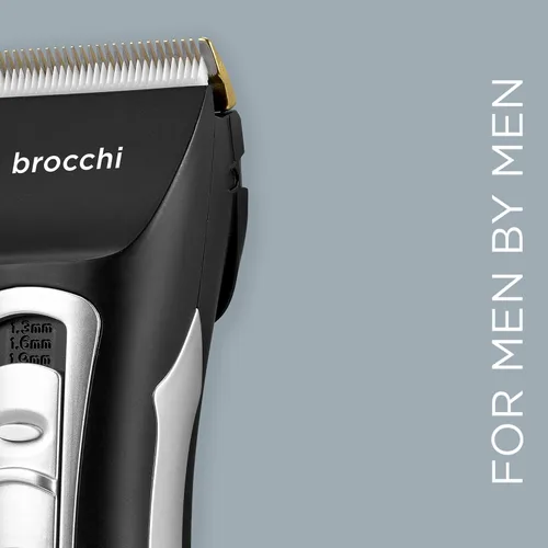 Vista 4 de Cortex International Brocchi - Herramienta de aseo y recorte, recortadora de barba para hombres, herramienta de aseo eléctrica digital, maquinilla