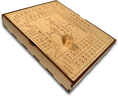 Juego de mesa de béisbol inspirado en la vendimia | Juego de madera hecho a mano para diversión familiar | Rompecabezas de béisbol interactivo