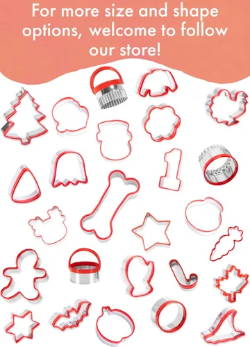 Vista 6 de Juego de 3 cortadores de galletas de hueso de perro - Cortadores de golosinas para perros, formas de hueso, de 2.4" a 3.9" con revestimiento de PVC