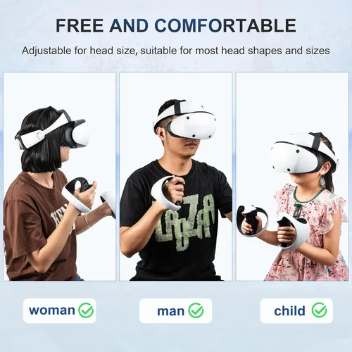 Vista 8 de Adjustable Head Strap for Playstation VR2, Double-Sided PU Soft PSVR2 Strap, Enhanced Comfort for VR2 Headset, Lightweight Reduce Head Pressure