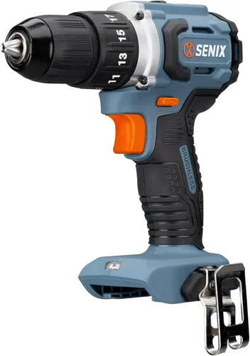 Vista 6 de SENIX Llave de impacto inalámbrica de 20 voltios máx.* 1/2 pulgada, 550 pies-libras. Par máximo, 4000 RPM máximo, modo de 3 velocidades, motor sin