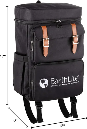 Vista 9 de EARTHLITE LMT Go-Pack – La mejor mochila de viaje para terapeuta de masaje, resistente al agua, puerto de carga USB, múltiples compartimentos