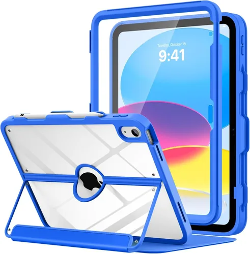 Vista 32 de MoKo Funda para iPad de 11 pulgadas (A16) de 11ª generación 2025/iPad de 10ª generación con soporte para lápices 2022 de 10.9 pulgadas, protector