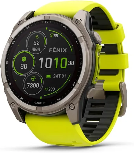 Vista 10 de Garmin fēnix® 8 – 43mm, AMOLED, Smartwatch GPS Multideporte Premium, Batería de Larga Duración, Resistente a Inmersiónes, Linterna LED Integrada