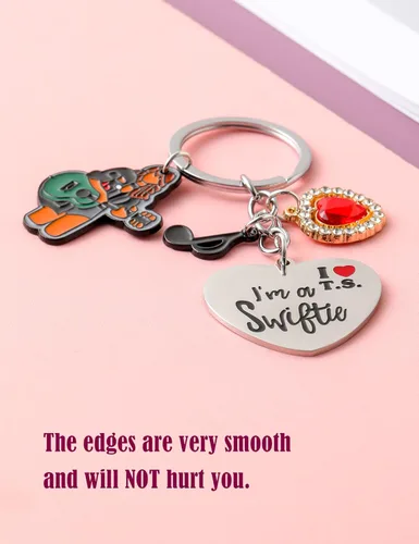 Vista 4 de Covanlumci Llavero Taylor Merch I'm a Switie Regalos, plateado