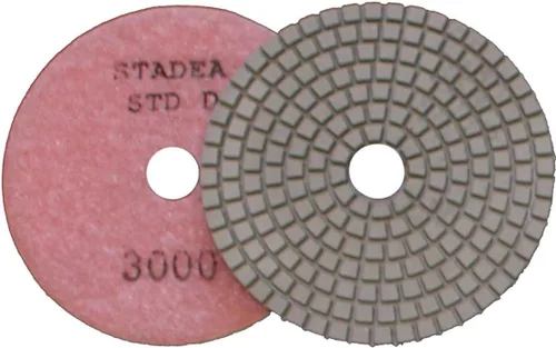 Vista 8 de STADEA Juego de almohadillas de pulido de diamante de 4 "para granito, hormigón, mármol, piedra, molinillo húmedo, pulidor