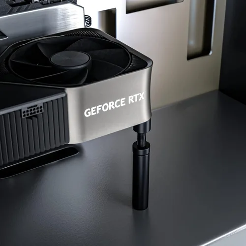 Vista 5 de Soporte de abrazadera para tarjeta gráfica GPU, soporte para tarjeta de video con hundimiento, soporte de GPU (L, 74-120mm)