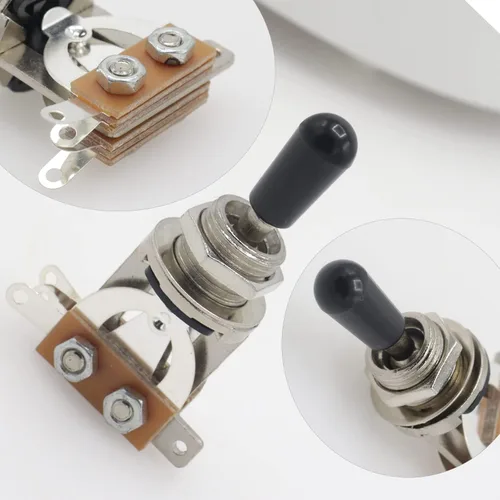 Vista 3 de Interruptor selector de palanca de 3 vías para guitarra eléctrica, interruptor de pastilla de 2 piezas, accesorios de guitarra metal body