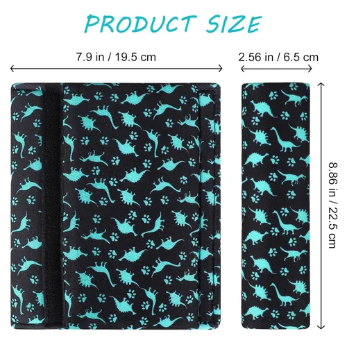 Vista 7 de Accmor Correas de asiento de automóvil para bebés, fundas de cinturón de seguridad suaves para niños, fundas de correa de asiento de automóvil