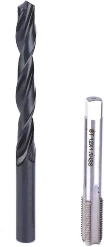 Vista 5 de Kit de reparación de roscas profesional, M12x1.5, acero inoxidable, 17 piezas, con taladro de inserción, llave hexagonal, caja de almacenamiento