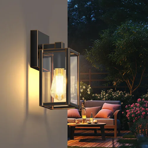 Vista 8 de WIHTU Luces al Aire Libre para Casa, Accesorios de Luz LED para Porche Exterior, Luz de Pared al Aire Libre Impermeable, Apliques de Luz para Patio