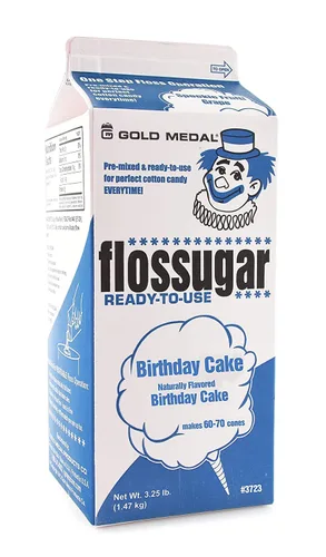 Vista 2 de BeeQ Caja – Paquete de 3 sabores de mezcla de algodón de azúcar de azúcar 3 sabores diferentes: azul boo, pastel de cumpleaños y bayas de cereza