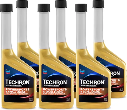 Vista 5 de Chevron Techron Protection Plus Powersports y tratamiento de sistema de combustible para motores pequeños, 10 onzas, paquete de 1