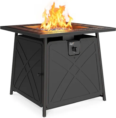 Vista 11 de BALI OUTDOORS - Mesa rectangular de gas propano para hoguera (42 pulgadas, 60.000 BTU)