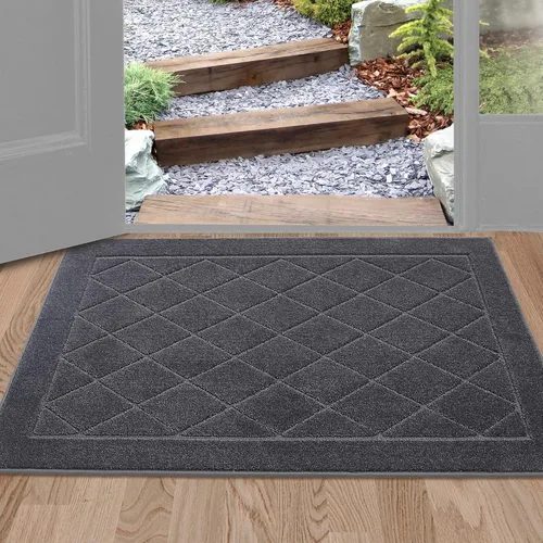 Vista 38 de BEQHAUSE Tapete Atrapa Suciedad para Puerta de 20" x 32", Tapete Antideslizante para Entrada Lavable, Tapete para Puerta para Perros Resistente a