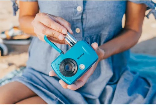 Vista 11 de Polaroid IS048 Cámara de acción portátil de 16 MP, instantánea, compartible y resistente al agua, color turquesa