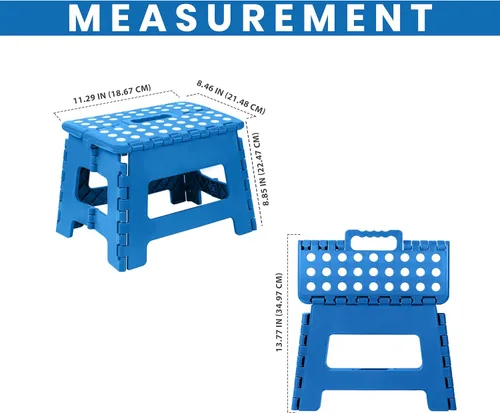 Vista 10 de Utopia Home - Taburete plegable, taburete de pie de 9 pulgadas de ancho, soporta hasta 300 libras, de plástico ligero para cocina, baño y sala