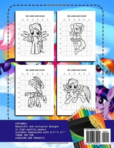 Vista 2 de How To Draw Pory Little How To Draw Book For Kids Ages 3-5 4-8 With 20+ Tutorials, Birthday Learn To Draw Books Gift For Boy Girl