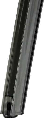 Vista 7 de LeisureMod Adler Mid-Century - Silla auxiliar de comedor moderna, juego de 4 (color negro transparente)