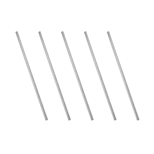 Vista 23 de TOP-VIGOR 5 varillas de acero inoxidable de 0.039 in x 3.937 in, varillas de eje redondo sólido de metal, barra de torno para manualidades