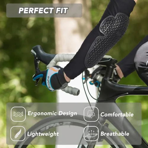 Vista 3 de surlim Coderas de protección,Coderas de bicicleta de montaña,Coderas MTB,Equipo de protección para patinaje y monopatín