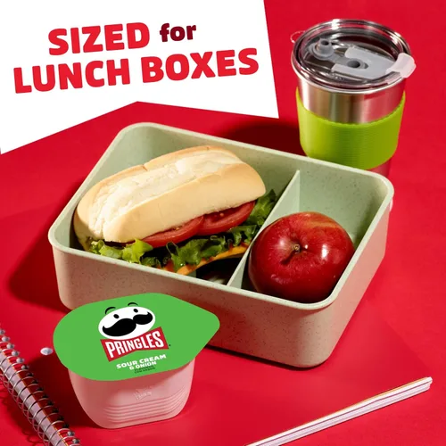 Vista 5 de Cheez-It y Pringles Paquete Variado, Aperitivos para el Almuerzo, Aperitivos para Niños, Paquete Variado (36 Unidades)