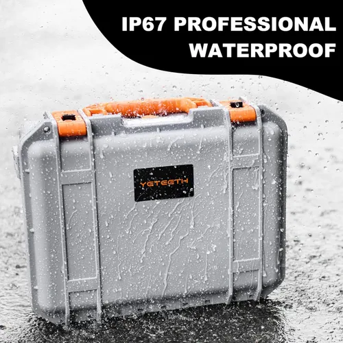 Vista 4 de YETEETH Estuche Rígido para DJI Air 3S Air 3, Estuche de Transporte Resistente al Agua y a la Presión para DJI Air 3S/3 Accesorios - Compatible