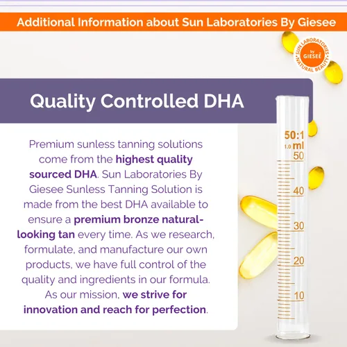 Vista 5 de Sun Laboratories By Giesee Ultra Dark Spray Tan Solution 1 galón – Kit de botella autobronceadora con loción bronceadora, bronceador facial y loción
