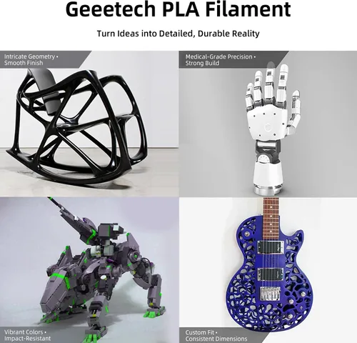 Vista 80 de Geeetech - Filamento PLA de 0.07 pulgadas, filamento de seda de bicolor, consumo dicromático de coextrusión brillante, 2.2 libras, 1 carrete 2.2 lbs