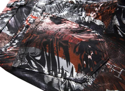 Vista 129 de Enrica Pantalones vaqueros estampados casuales para hombre
