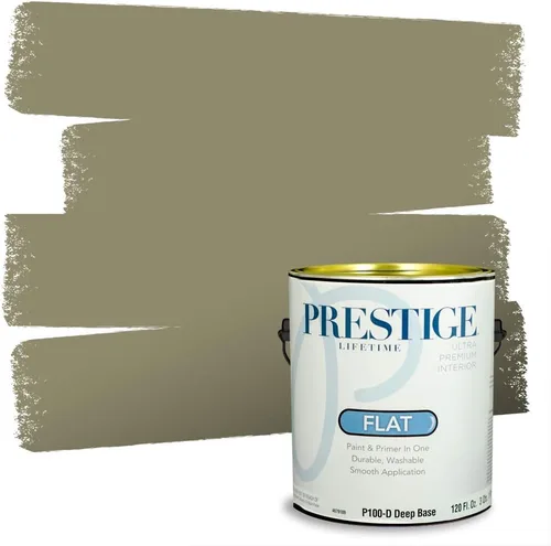 Vista 24 de PRESTIGE Paints - Pintura exterior e imprimación en uno, 1 galón, satinado, verde Bayou