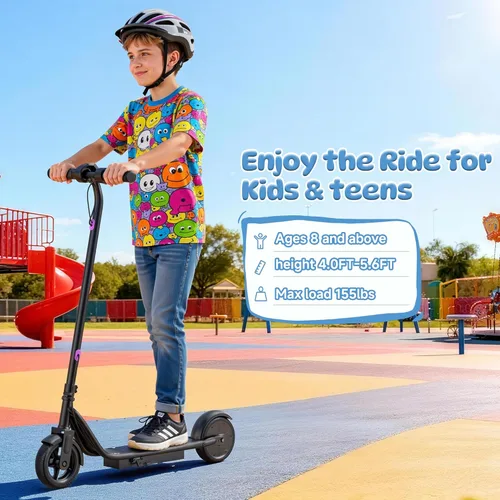 Vista 2 de Aovowheel Electric Scooter for Adults, Folding E Scooter with 350W/500W Motor 16/24 Mph Top Speed, Max 19-23 Miles Long Range, 8.5''/10''/14''Tires