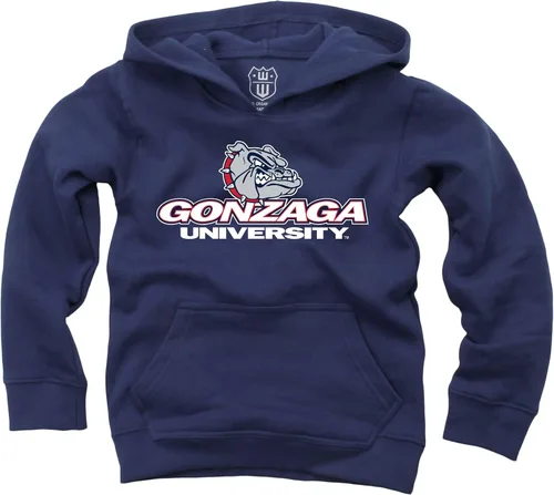 Vista 19 de Wes and Willy Sudadera con capucha de algodón orgánico con logotipo de equipo universitario