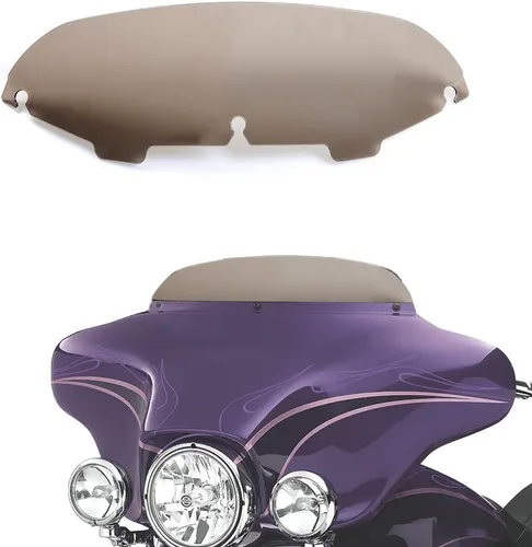 Vista 11 de Parabrisas negro de 4.5 pulgadas compatible con Harley Davidson Touring Street Glide Electra Glide FLHT FLHTCU Ultra Classic Glide FLHX FLHTK Tri