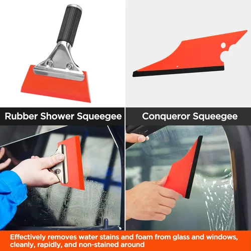 Vista 3 de ValueMax Kit de tinte para ventana, 10 piezas, herramientas de envoltura de vinilo para automóvil, juego de instalación de película protectora