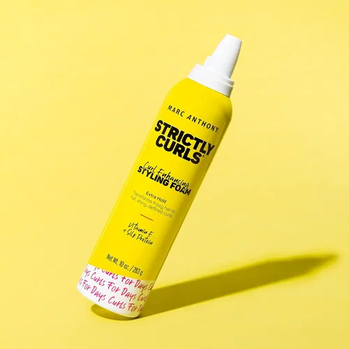 Vista 5 de Marc Anthony Espuma de peinado que realza los rizos, fijación extra, vitamina E y proteínas de seda, antiencrespamiento, mousse, paquete de 2