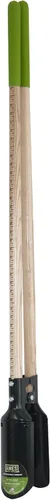AMES 2701600 Excavadora de agujeros para postes con mango de medición de madera dura, 58 pulgadas