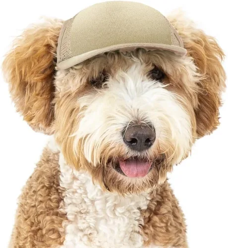 Vista 14 de DIY PupLid Trucker Hats (negro/blanco, XXS) - Sombrero de perro personalizable, lona en blanco para diseño personalizado, ajustable, protección