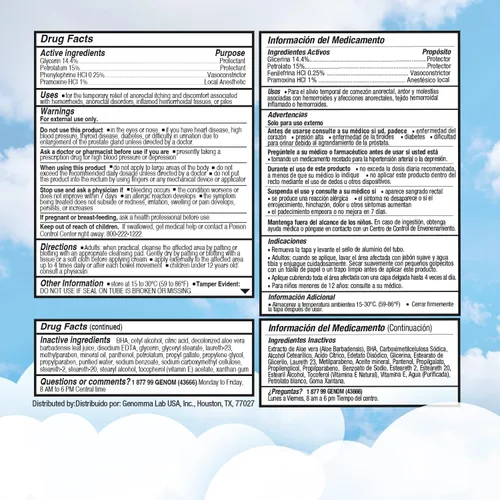 Vista 8 de Nikzon Crema Hemorroidal, Vasoconstrictor y Crema Anestésica para Alivio del Dolor, Comezón e Inflamación, 0.9 oz.