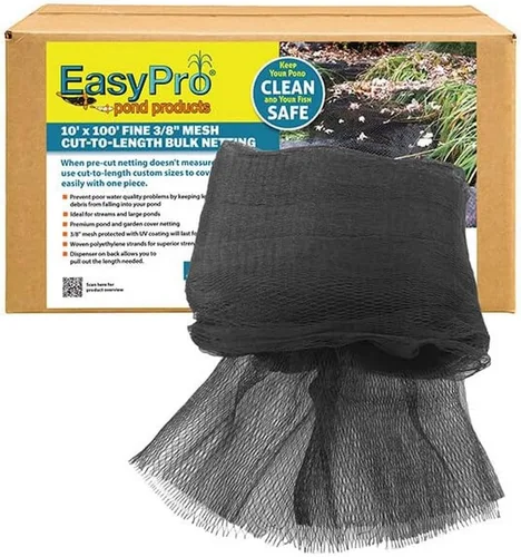 Vista 11 de EasyPro NR101 - Red de cubierta de estanque premium en caja de 10 pies x 100 pies Malla tejida de polietileno de 3/4 pulgadas
