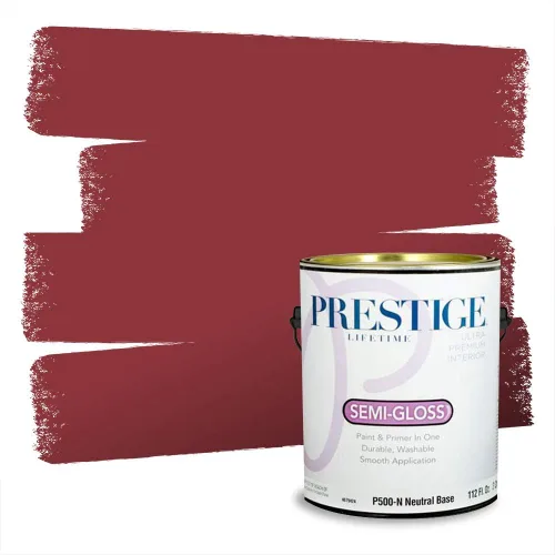 Vista 302 de Prestige Paints Pintura exterior e imprimación en uno, 1 galón, plano, coincidencia comparable de Valspar* Amber Rose*