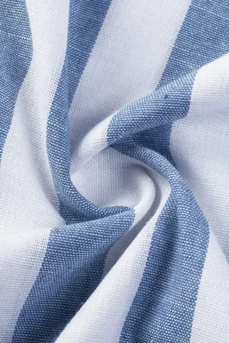 Vista 14 de JMIERR Camisas de vestir a rayas con botones y manga corta para hombre