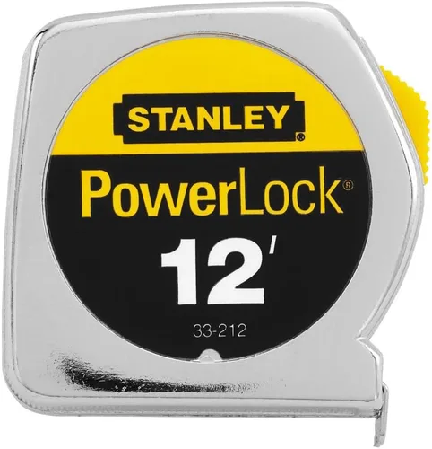 Vista 11 de Stanley 33-231 Regla de cinta Powerlock resistente de 9.8 ft x 1/2 pulgada con caja de metal