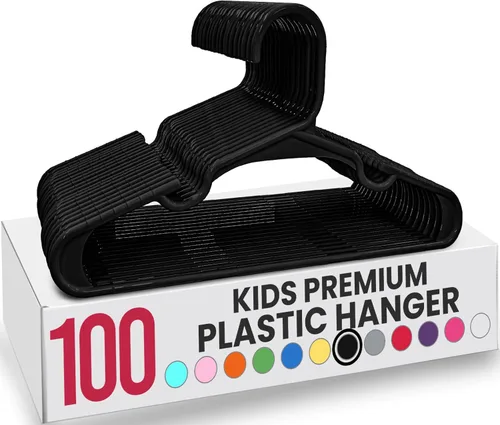 Vista 51 de Utopia Home Paquete de 20 Perchas para Niños - Perchas de Plástico para Bebé de 11.5 Pulgadas para Armario - Perchas para Niños para Ropa y Percha